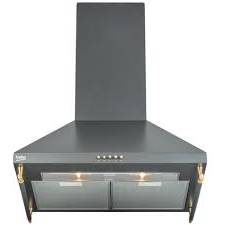 Hota BEKO CWB6410AR, 1 motor 150W, 3 trepte de viteza, 2 lampi iluminare 25W, 2 filtre anti-grasime, lavabile, 60 cm latime, clasa energetica E, antracit