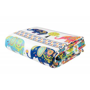 U-GROW Lenjerie pat imprimeu Elefanti (5pcs)