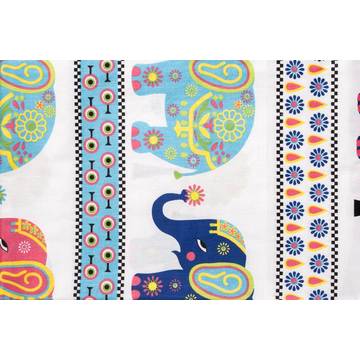 U-GROW Lenjerie pat imprimeu Elefanti (5pcs)