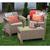 Allibert Set mobilier de gradina Corfu II Weekend Capuccino/Gri-nisipiu