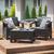 Allibert Set mobilier de gradina Corfu II Weekend Grafit/ Gri-rece