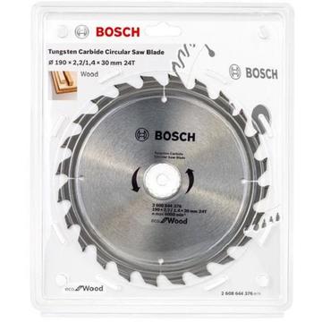 Bosch Panza fierastrau circular pentru lemn, 190x2.2/1.4x30mm, 24 dinti