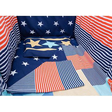 U-GROW Lenjerie pat imprimeu Stelute (5pcs)