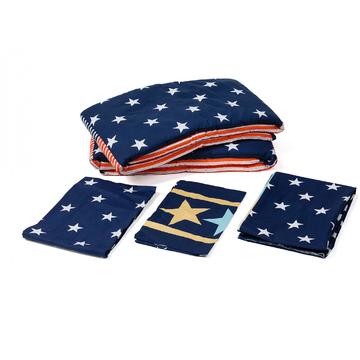 U-GROW Lenjerie pat imprimeu Stelute (5pcs)