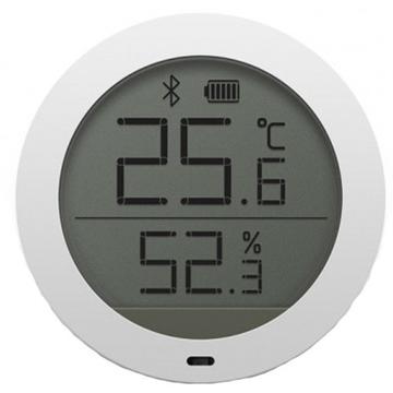 Senzor de temperatura si umiditate Xiaomi Mi cu afisaj digital, Bluetooth, Smart Home, Alb