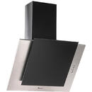 Hota Hota Decorativa Tornado Vertikal 750 (60) LED, 1 motor Turbo, latime 60 cm, 3 viteze, absorbtie 750 m3/ora, filtru anti-grasimi aluminiu 5 straturi, Negru/Inox