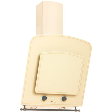 Hota Hota Decorativa Tornado Retro 1000 (60) LED, 1 motor Turbo, latime 60 cm, 3 viteze, absorbtie 1000 m3/ora, filtru anti-grasimi aluminiu 5 straturi, Bej