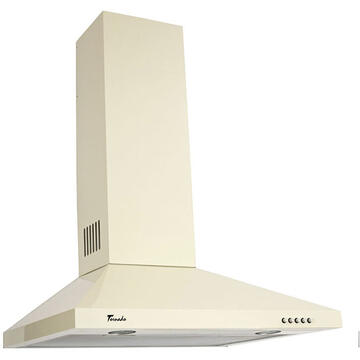 Hota Hota tip Cupola Tornado Kent 700 (60) LED, 1 motor Turbo, latime 60 cm, 3 viteze, absorbtie 700 m3/ora, filtru anti-grasimi aluminiu 5 straturi, Bej