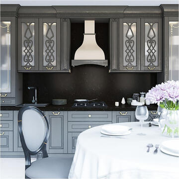 Hota Hota Tornado Country 750 (60) LED, 1 motor Turbo, latime 60 cm, 3 viteze, absorbtie 750 m3/ora, filtru anti-grasimi aluminiu 5 straturi, Bej