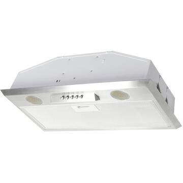 Hota Hota Incorporabila Tornado Modul 960 (52) LED, 1 motor Turbo, latime 52 cm, absorbtie 960 m3/ora, filtru anti-grasimi aluminiu 5 straturi, Inox