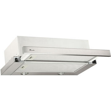 Hota Hota Telescopica Incorporabila Tornado Storm 700 (60), 1 motor, latime 60 cm, 3 viteze, absorbtie 700 m3/ora, Inox