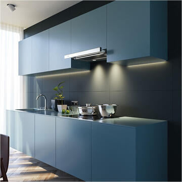 Hota Hota Telescopica Incorporabila Tornado Storm 700 (60), 1 motor, latime 60 cm, 3 viteze, absorbtie 700 m3/ora, Inox