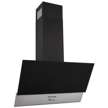 Hota Hota Tornado Lana New 700 (60) LED, 1 motor Turbo, latime 60 cm, 3 viteze, absorbtie 700 m3/ora, filtru anti-grasimi aluminiu 5 straturi, Negru/Inox