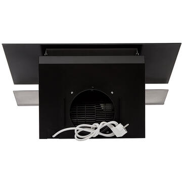 Hota Hota Tornado Lana New 700 (60) LED, 1 motor Turbo, latime 60 cm, 3 viteze, absorbtie 700 m3/ora, filtru anti-grasimi aluminiu 5 straturi, Negru/Inox