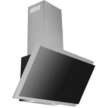 Hota Hota Decorativa Tornado Ester 800 (60), 1 motor, latime 60 cm, 3 viteze, absorbtie 800 m3/ora, Negru/Inox