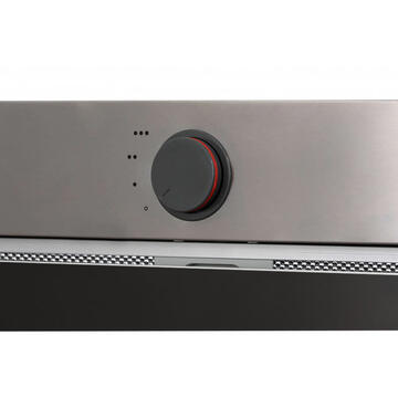 Hota Hota Incorporabila Tornado Modul Glass 750 (60), 1 motor, latime 60 cm, 3 viteze, absorbtie 750 m3/ora, Inox