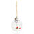 Ornament de pom de Craciun cu LED - alb cald - 8 cm