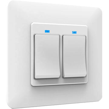 Intrerupator inteligent PNI-WS222, 10 A, Alb