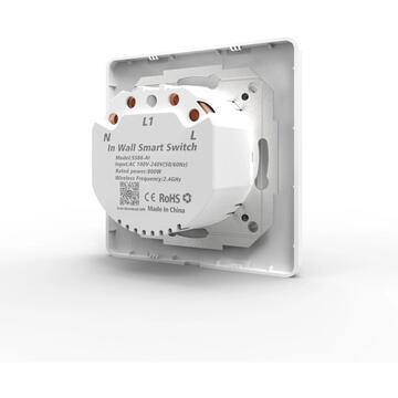 Intrerupator inteligent PNI-WS222, 10 A, Alb