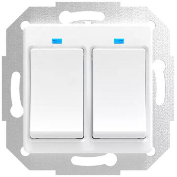 Intrerupator inteligent PNI-WS222, 10 A, Alb