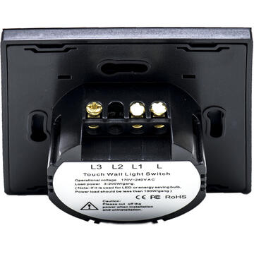 Intrerupator inteligent PNI-SH202, 10 A,  IP 44, Alb