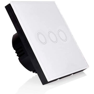 Intrerupator inteligent PNI-SH303, 10 A, Alb