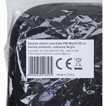 PNI-MYO60, max. 60 de flacoane de 15 ml, Negru