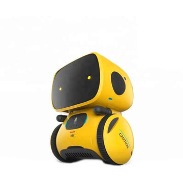 Robot inteligent interactiv PNI Robo One, control vocal, butoane tactile, galben