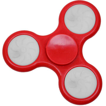 Jucarie antistres spinner PNI Speedy Red LED culoare rosu cu lumini LED