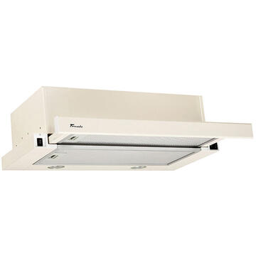 Hota Hota Telescopica Incorporabila Tornado Storm 700 (50), 1 motor, latime 50 cm, 3 viteze, absorbtie 700 m3/ora, Bej