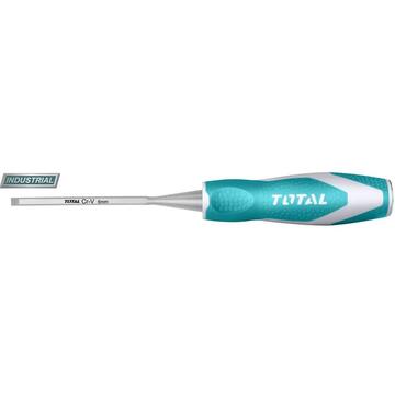 TOTAL Dalta pentru lemn - 6mm - 140mm - Cr-V (INDUSTRIAL)