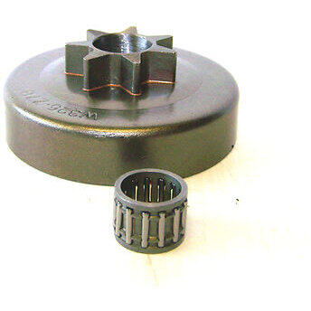 Oala ambreiaj - stea + colivie Husqvarna: 136, 137, 141, 142 (3/25) - (3 piese)