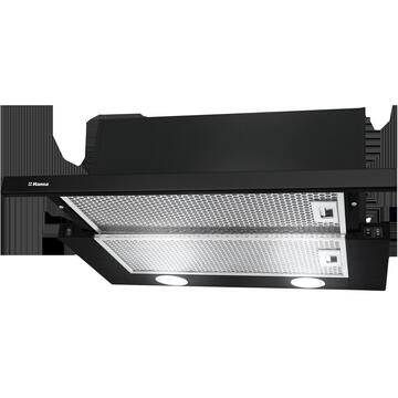 Hota Hansa incorporabila telescopica OTP6241BH, Putere de absorbtie 500 m3/h, 1 motor, 60 cm, Negru