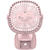 Baseus Ventilator Birou Pink incarcare USB, 360°, prindere cu clips