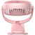 Baseus Ventilator Birou Pink incarcare USB, 360°, prindere cu clips