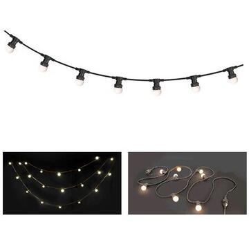 SIR ILUMINAT FESTIV 10M  IP44 CU 20 BECURI LED ALB CALD