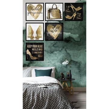 Heinner Set 6 tablouri decorative Gold Heart