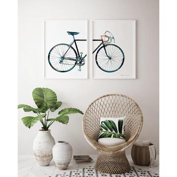 Heinner Set 2 tablouri decorative Bicicleta
