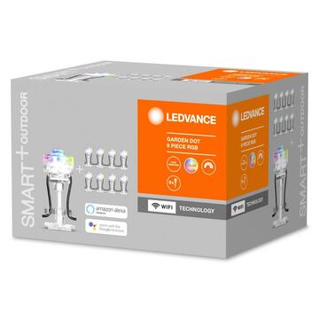 OSRAM Ghirlanda luminoasa de exterior LED RGB Ledvance SMART+ WIFI GARDEN DOT, RGB 9P, 2.5W, 380 lm, IP65, compatibil amazon alexa/Google Assistant