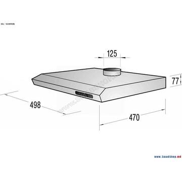 Hota Beko CFB5310W 125 m3/ora 3 trepte Alba
