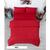Lenjerie Pat Dublu Yuny Mally Home, 100% Bumbac, Cearceaf De Pilota 180*200Cm / Cearceaf De Pat 220*240Cm / Set 2 Fete Perna 50*70Cm, Rosu