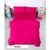 Lenjerie Pat Dublu Yuny Mally Home, 100% Bumbac, Cearceaf De Pilota 180*200Cm / Cearceaf De Pat 220*240Cm / Set 2 Fete Perna 50*70Cm, Fucsia