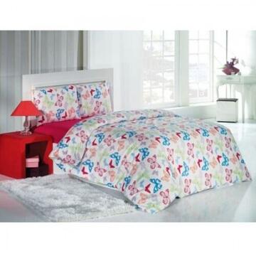 Lenjerie Pat Dublu 220*240Cm Butterfly, Studio Casa, Bumbac