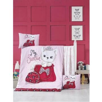 Studio Casa Lenjerie Pat Baby, Bumbac, Mally Kids, Tiny Cat