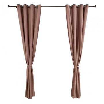 Heinner Set 2 draperii catifea 140x270 cm - Bej