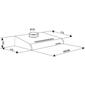 Hota traditionala Tornado Bona 20 (50) LED 560 m3/ora Alb