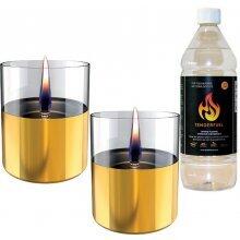 Tenderflame Lilly 10 cm, 0,7 L, Gold (2 pack)