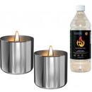 Tenderflame Lilly 8 cm, 0,5 L, Silver (2 pack)