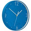 Ceas pentru perete Leitz WOW, silentios, rotund, 29 cm,albastru
