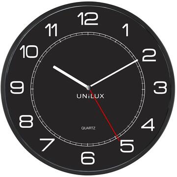 Ceas de perete UNILUX Mega - negru
